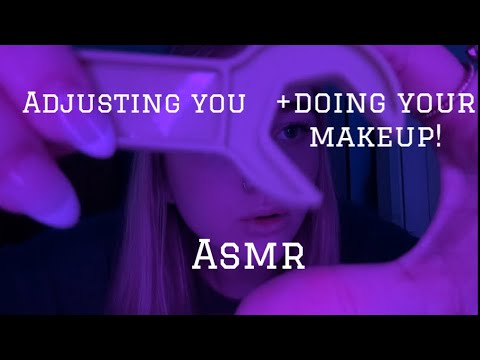 ASMR FAST AND CHAOTIC adjusting you and doing your makeup!!