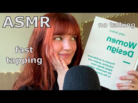 ASMR ~ Fast Book Tapping/Tap Scratching (No Talking) ~ For Sleep/Study