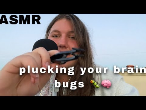 ASMR plucking negativity bugs out of your brain🪲🧠mouth sounds & rambling | jester asmr