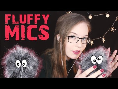 ASMR Fluffy Mics - Furry Windshield Stroking - Ear Massage and Whispers