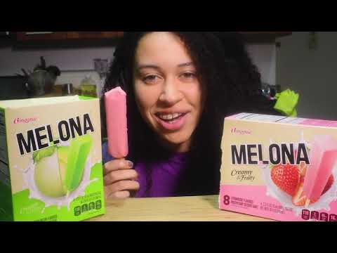 ASMR Korean Melona Bar Popsicles ( Soft Slurping Sounds ) | Sammiegirl