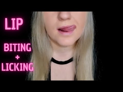 ASMR LIP LICKING AND BITING ( NO TALKING ) REUPLOAD!