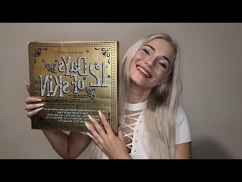 ASMR Advent Calendar Unboxing 🎄 (nail tapping and tracing for tingles)