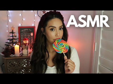 ASMR ✨ Lollipop Eating 🍭 with Yummy Mouth Sounds 🎄
