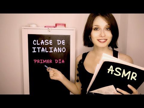 ASMR CLASE DE ITALIANO ROLE PLAY * Los saludos *