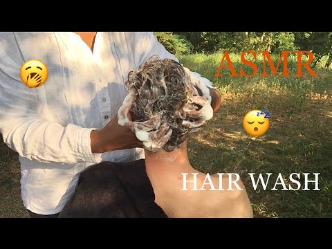 ASMR RELAXING SHAMPOO AND HAIR WASH