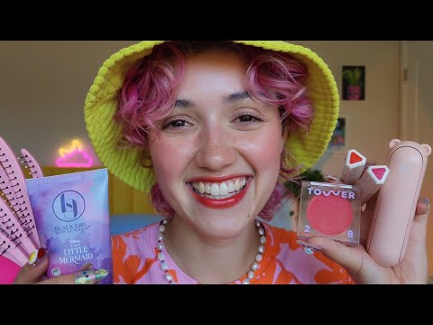 ASMR Friend Gets You Ready for a Beach Day 🌊 🐚 (layered sounds, personal attention, pampering)