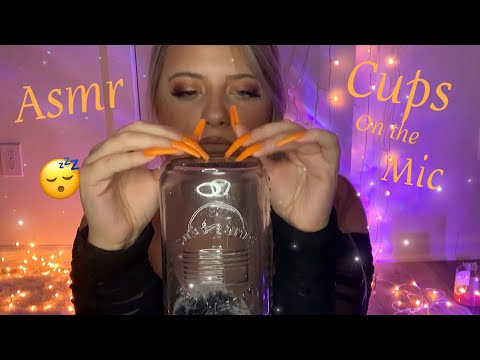 Asmr Cups on the Mic | Tapping & Scratching 💜