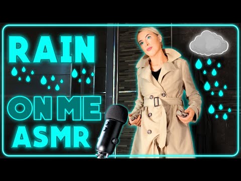 [ASMR] Wet clothes sounds | Rain Coat | Jacket | Trench Coat [Therapy] 🚿