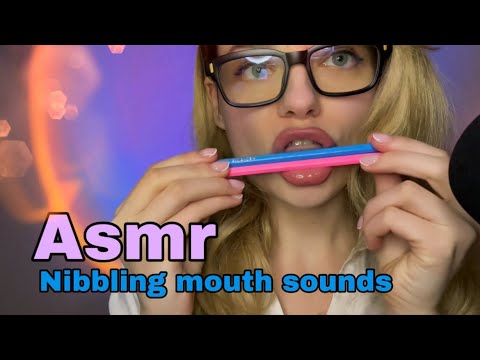 ASMR - Lipping | Nibbling | bite | Diffrent staff that you have on your table