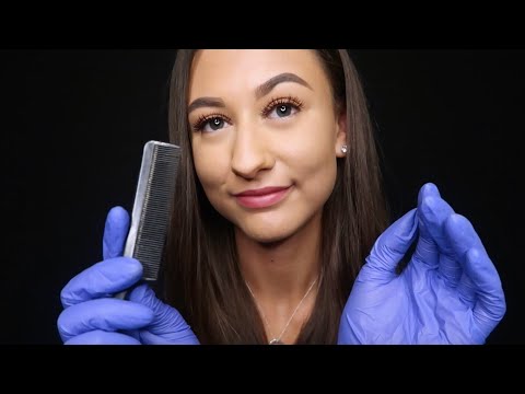 [ASMR] Relaxing School Nurse Role Play || Scalp Check & Up-Close Personal Attention ♡