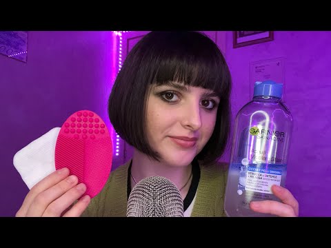 ASMR SPA Facial Treatment✨🧖‍♀️🫧 (doing your skincare, roleplay)