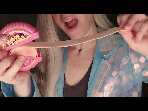 ASMR Intense Gum Chewing Role Play | Woman In Crinkle Coat Annoys You In Dentist Waiting Room