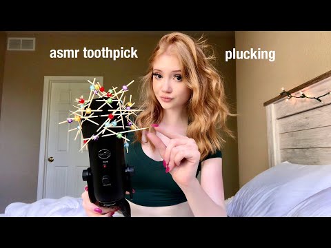 asmr toothpick plucking