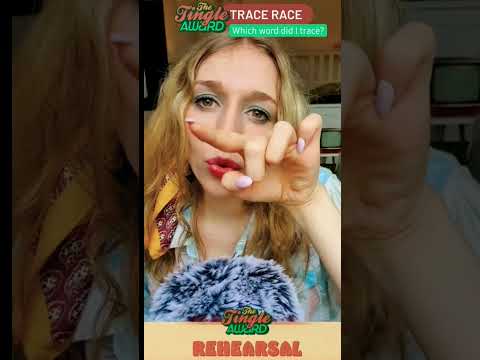 TRACE RACE! which word did I trace? #asmr #tingleaward #foryou #show