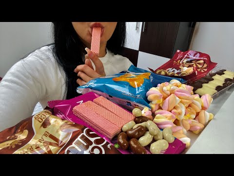 ASMR - Eating Foreign Candy 🍬 (crunchy and gummy sounds)🤤