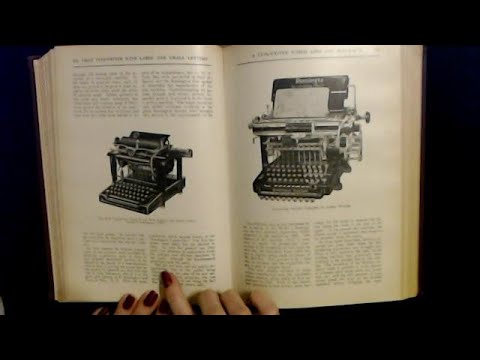 ASMR | Reading a 100-Year-Old Book (Typewriters and Asphalt) (Soft Spoken)