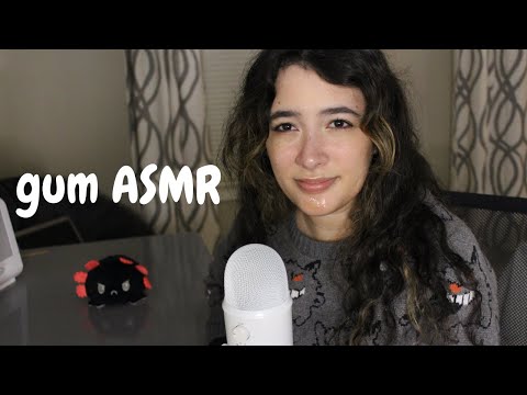 ASMR 🍬 Gum Chewing and Bubble Blowing (Background ASMR, no talking)