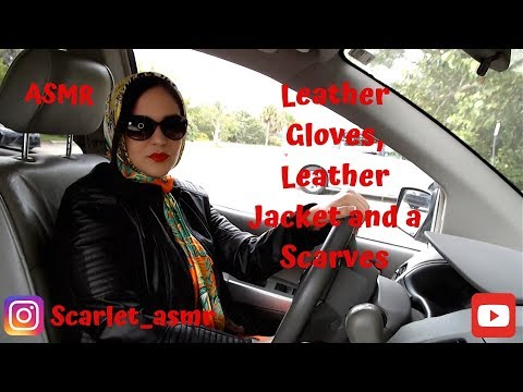 ASMR Driving by the BEACH with Leather Gloves, Jacket and a Scarf!! Request!!