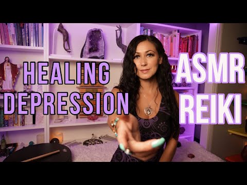 Reiki ASMR | Pulling You Out  Of Depression | Light Language |Drum| Spiritual Healing