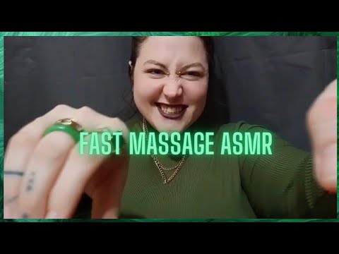 ASMR Fast and Aggressive Massage 🖤✨️💤 Neck, Shoulder and Arm Massage