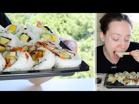 ASMR Whisper Eating Sounds | Sushi