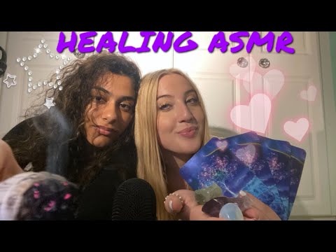 Cleansing and Healing your aura spiritual ASMR (Crystals, Tarot)