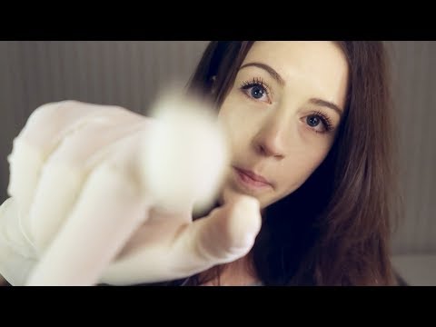 ASMR Head and ear touching sounds with latex gloves
