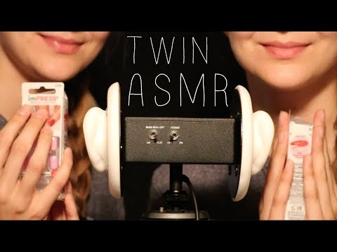 TWIN ASMR: Slow ASMR in Right Ear - Fast ASMR in Left Ear