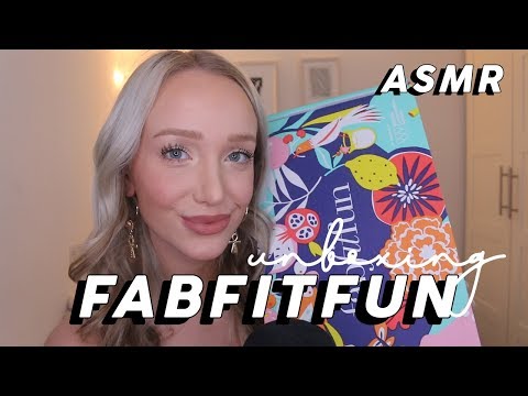 ASMR FabFitFun Summer UnBoxing! (Tapping, Crinkles, Fabric Triggers) | GwenGwiz