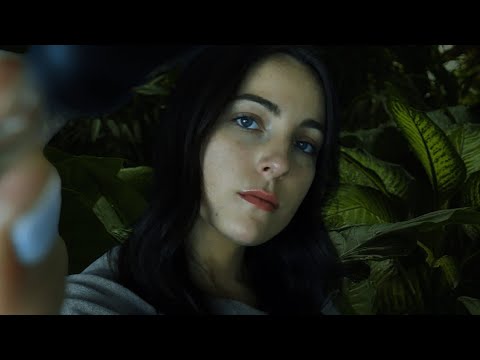 ASMR | Removing sticks and twigs from your face (layered relaxing forest ambience)