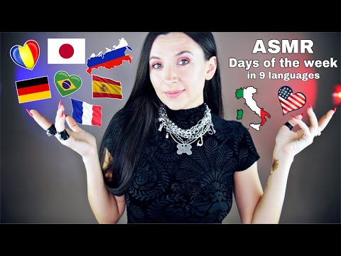 Days of the week in 9 languages *ASMR