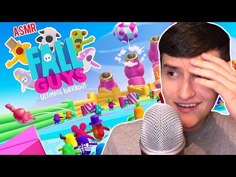 ASMR Gaming | Fall Guys is impossible 🎮 (controller sounds & gum chewing)