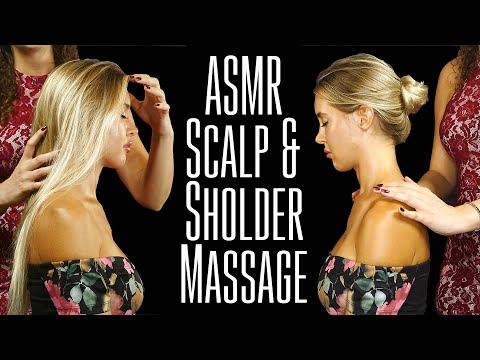ASMR Ultra Scalp, Shoulder Massage for Sleeping ❤😴 (Soft Whispering)