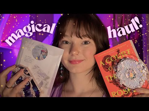ASMR a magical, tingly shopping haul! (Beauty, books and poetry)(whispered, tapping, crinkles)
