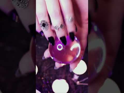 ASMR #Short | Glass Tapping on a Crystal Ball #YouTubeShort