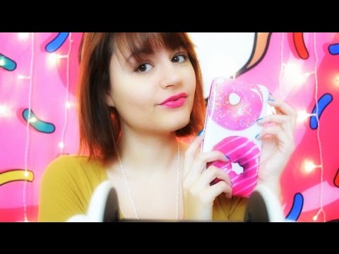 ASMR Tapping and Sticky Fingers on The Doughnut Clutch, Tongue Click, Zuki Watch