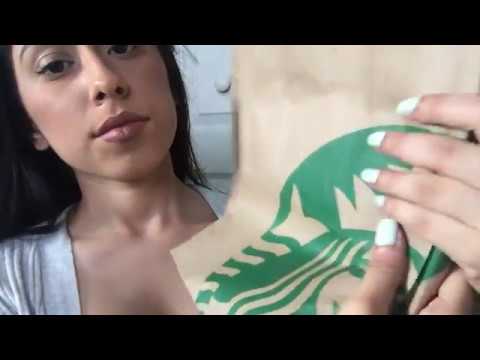 ASMR New Starbuck's Coffee cup *FAST TAPPING*