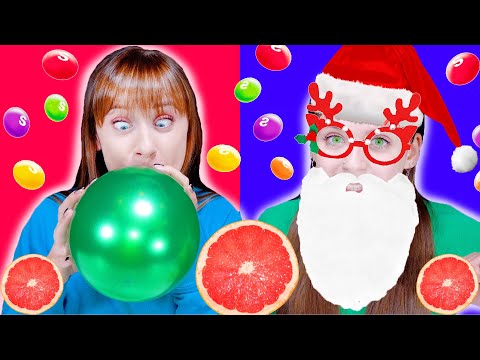 ASMR Tik Tok Challenges Party | Candy Race, Balloons Race | Eating Sound LiLiBu