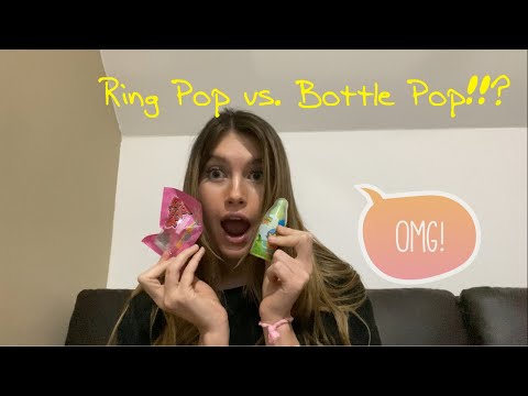 Ring Pop vs. Bottle Pop asmr!! hard candy ASMR