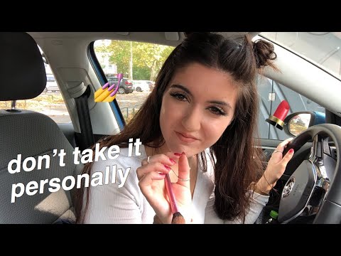 [ASMR] REDOING YOUR MAKEUP IN THE CAR (because yours s*cks)