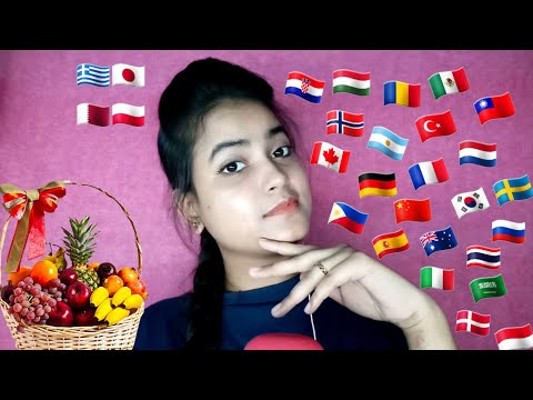 ASMR Fruits Trigger Words in 25+ Different Languages