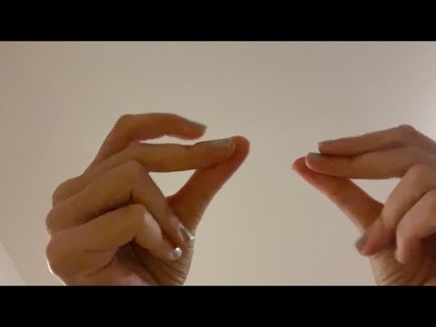 ASMR rhythmic finger snapping with painted nails as hand visuals (requested)