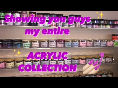 SHOWING YOU GUYS MY ACRYLIC COLLECTION!!💕💅🏼✨