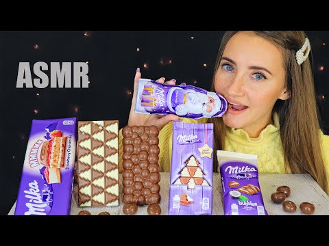 ASMR Triggers Tapping CHOCOLATE Mukbang 🍫 АСМР Триггеры ШОКОЛАД