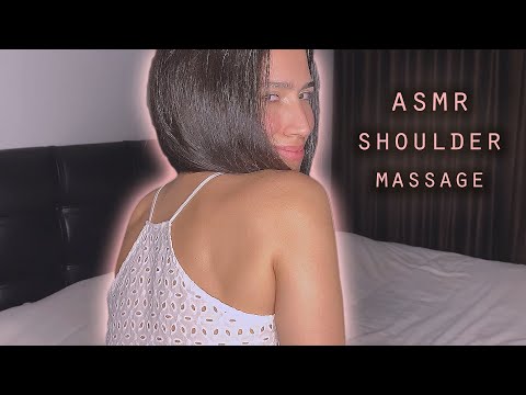 ASMR Shoulder and Back Massage, Tracing - Excessive Tingling - Whispering