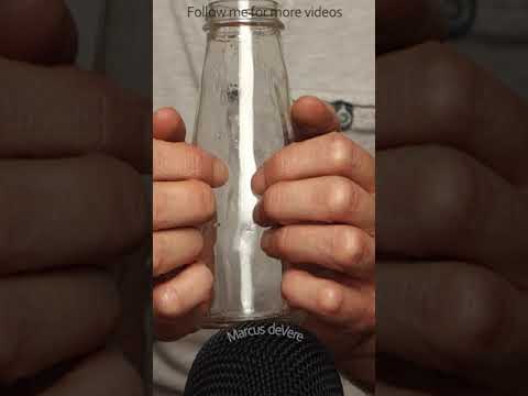 ASMR Fingernails Tapping On Glass Bottle #short