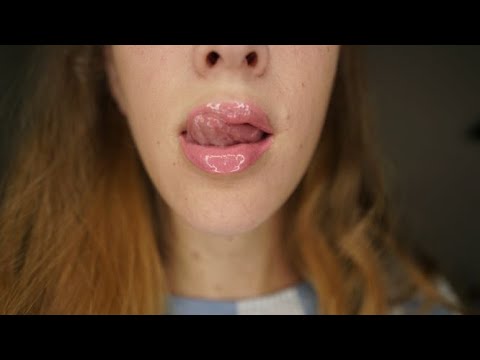 ASMR-Mouth Sounds Lip Licking / Biting (Up Close)