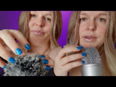 ASMR Intense Mic Scratching With/Without The Cover, Mouth Sounds, Count Up.