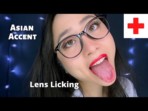 ASMR | Asian Nurse Licking You All Better| Lens Licking
